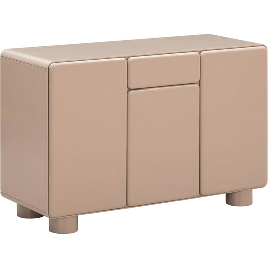 Tammy Buffet by TOV Furniture in taupe. Made from mdf, rubberwood in a unique style.