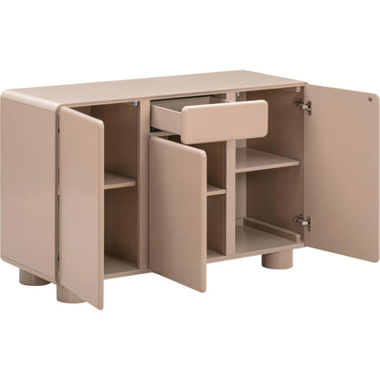 Tammy Buffet by TOV Furniture in taupe. Made from mdf, rubberwood in a eclectic & global style.