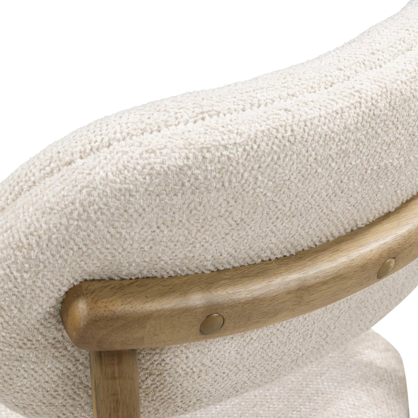 009 SI-2454295 | Closeup | Carnation Performance Fabric Dining Chair by TOV Furniture. Made from fabric, plywood, rubberwood in a unique style.