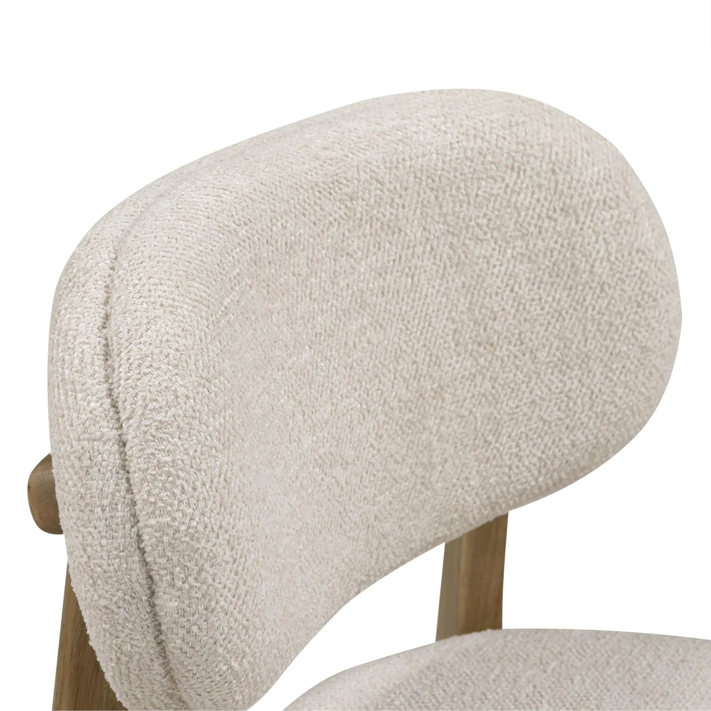 011 SI-2454295 | Closeup | Carnation Performance Fabric Dining Chair by TOV Furniture. Made from fabric, plywood, rubberwood in a unique style.