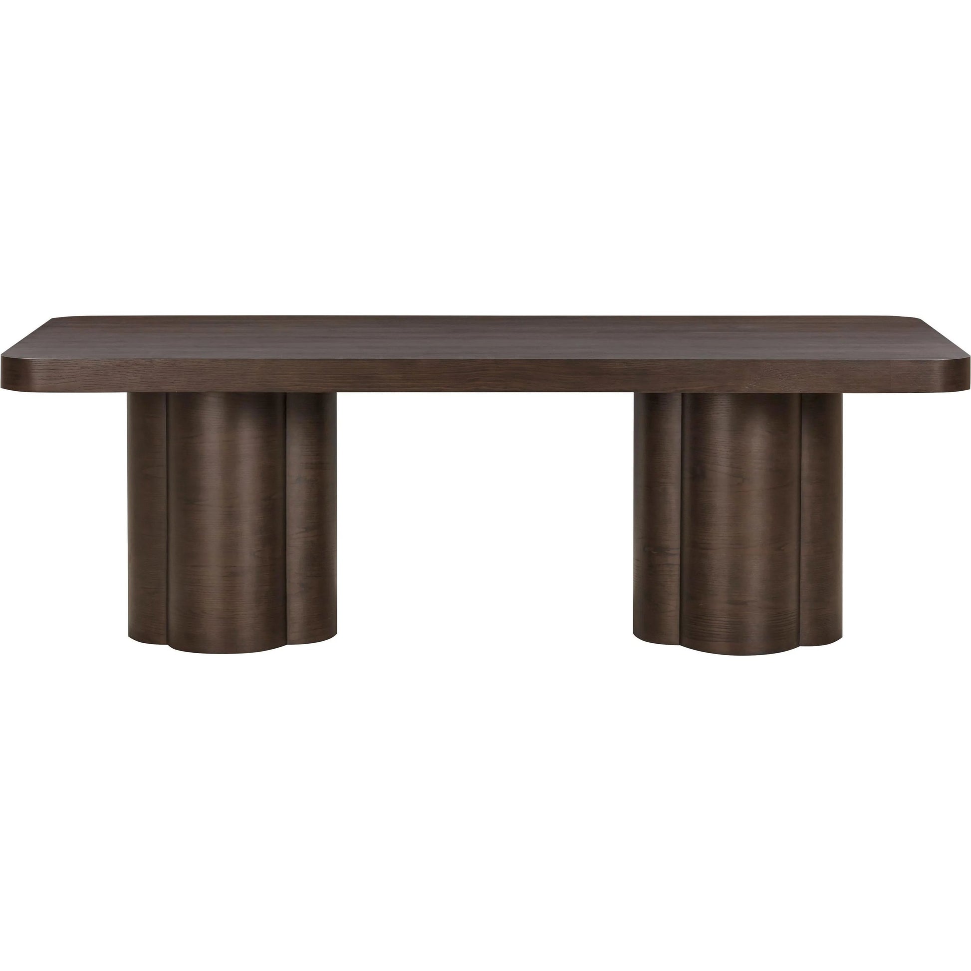 Bambi Ash Dining Table by TOV Furniture. Made from unique in a transitional style.