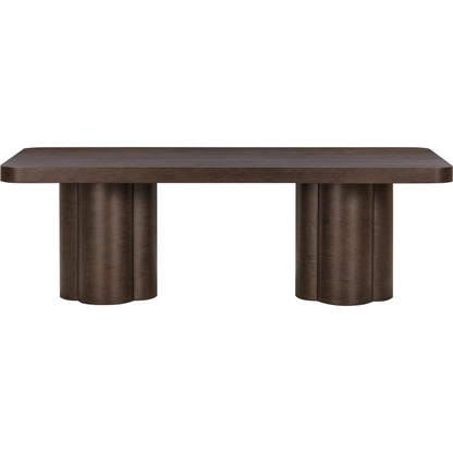Bambi Ash Dining Table by TOV Furniture. Made from unique in a transitional style.