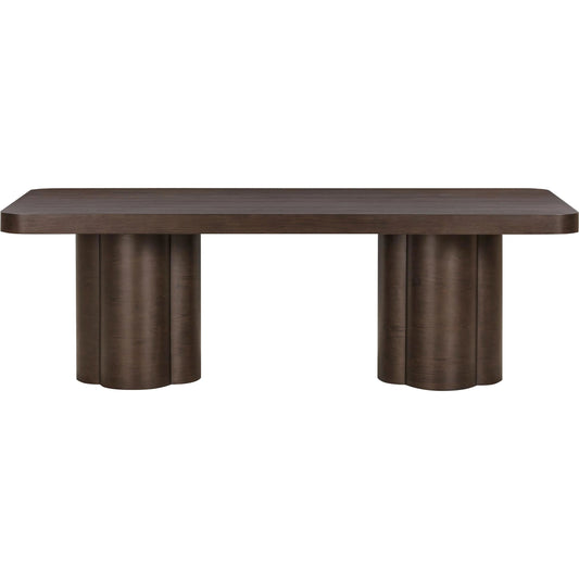 Bambi Ash Dining Table by TOV Furniture. Made from unique in a transitional style.