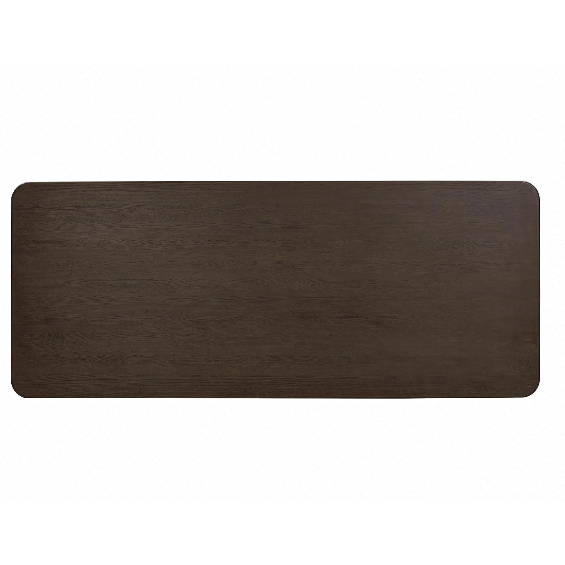 Akola Oak Dining Table by TOV Furniture in dark brown. Made from mdf, oak, oak veneer in a unique style.