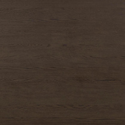 Akola Oak Dining Table by TOV Furniture in dark brown. Made from mdf, oak, oak veneer in a unique style.