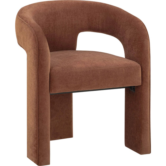 Malone Performance Chenille Dining Chair by TOV Furniture. Made from fabric, metal, plywood in a unique style.