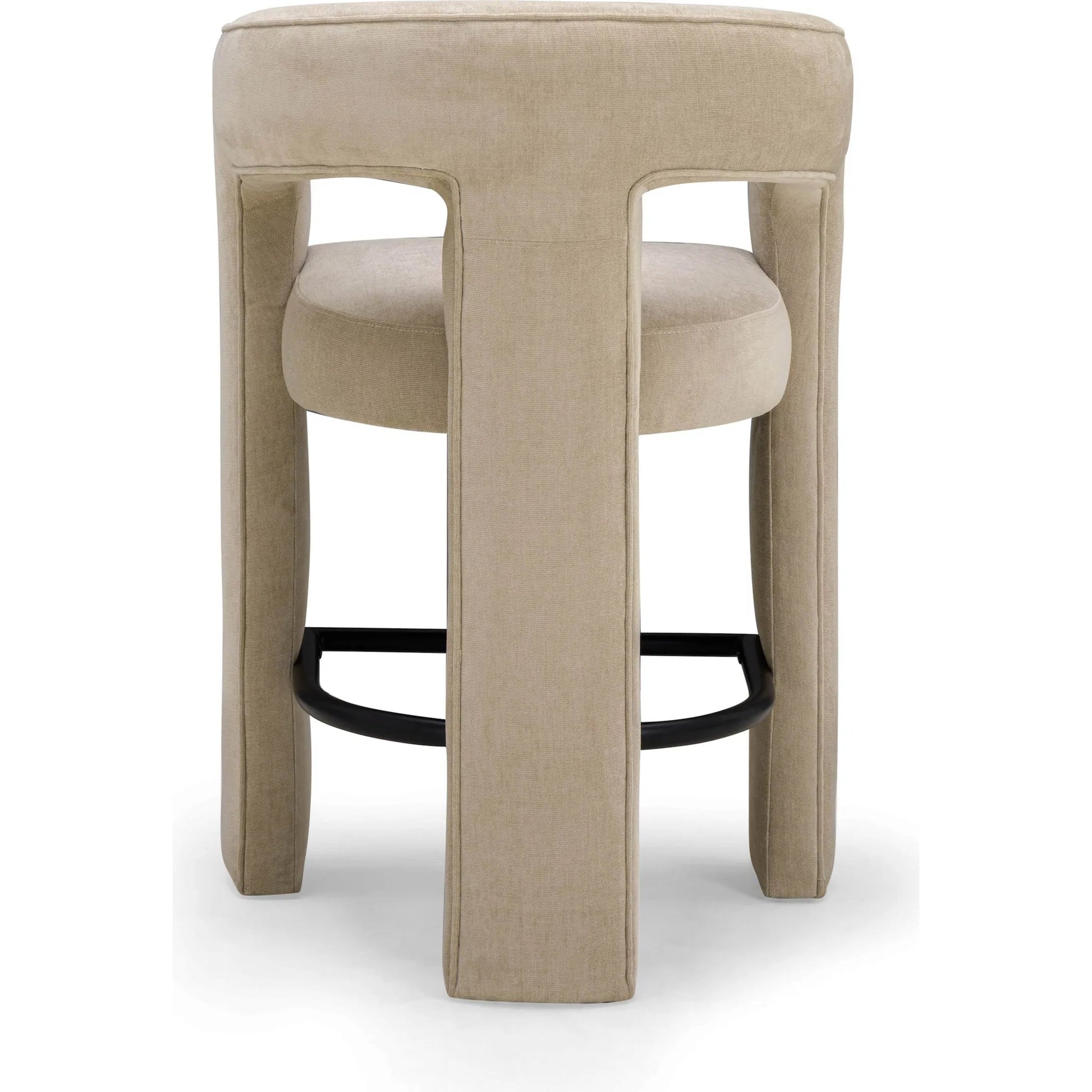 Malone Performance Chenille Counter Stool by TOV Furniture. Made from fabric, metal, plywood in a unique style.