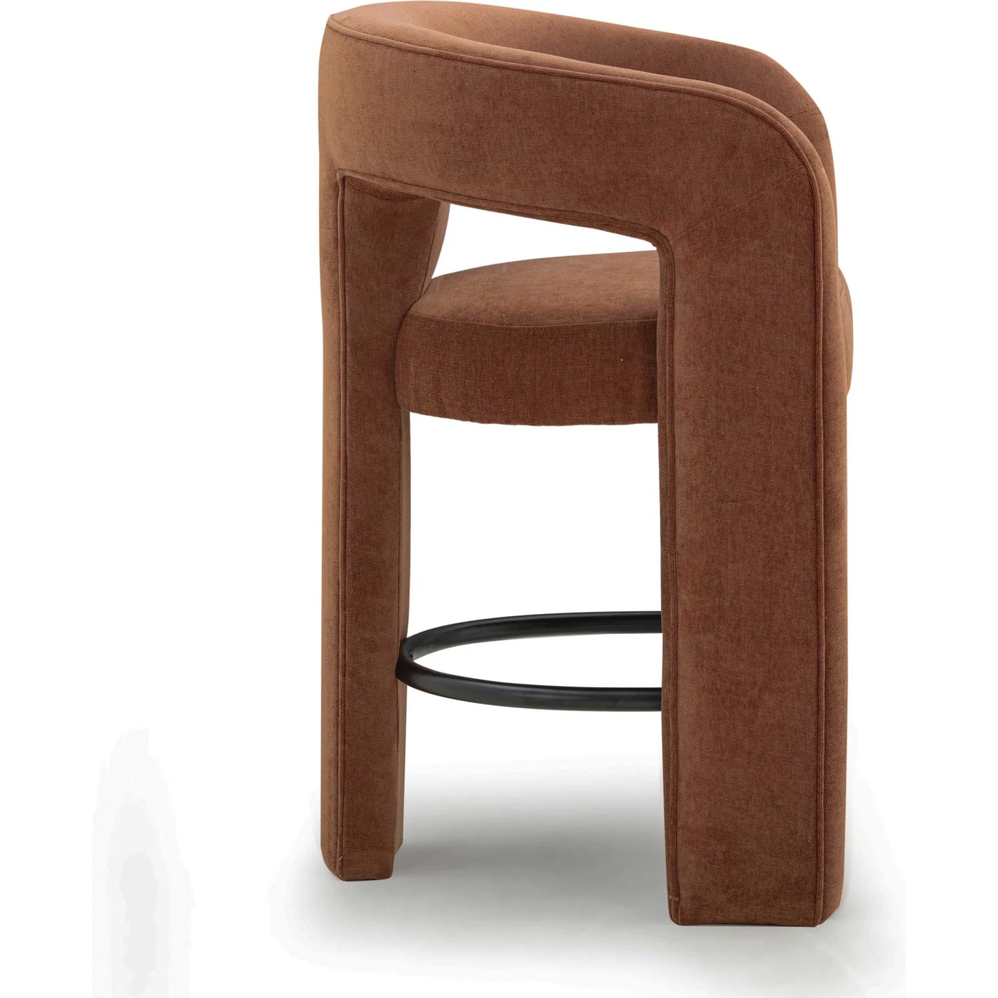 008 SI-2454329 | Additional Silo | Malone Performance Chenille Counter Stool by TOV Furniture. Made from fabric, metal, plywood in a unique style.