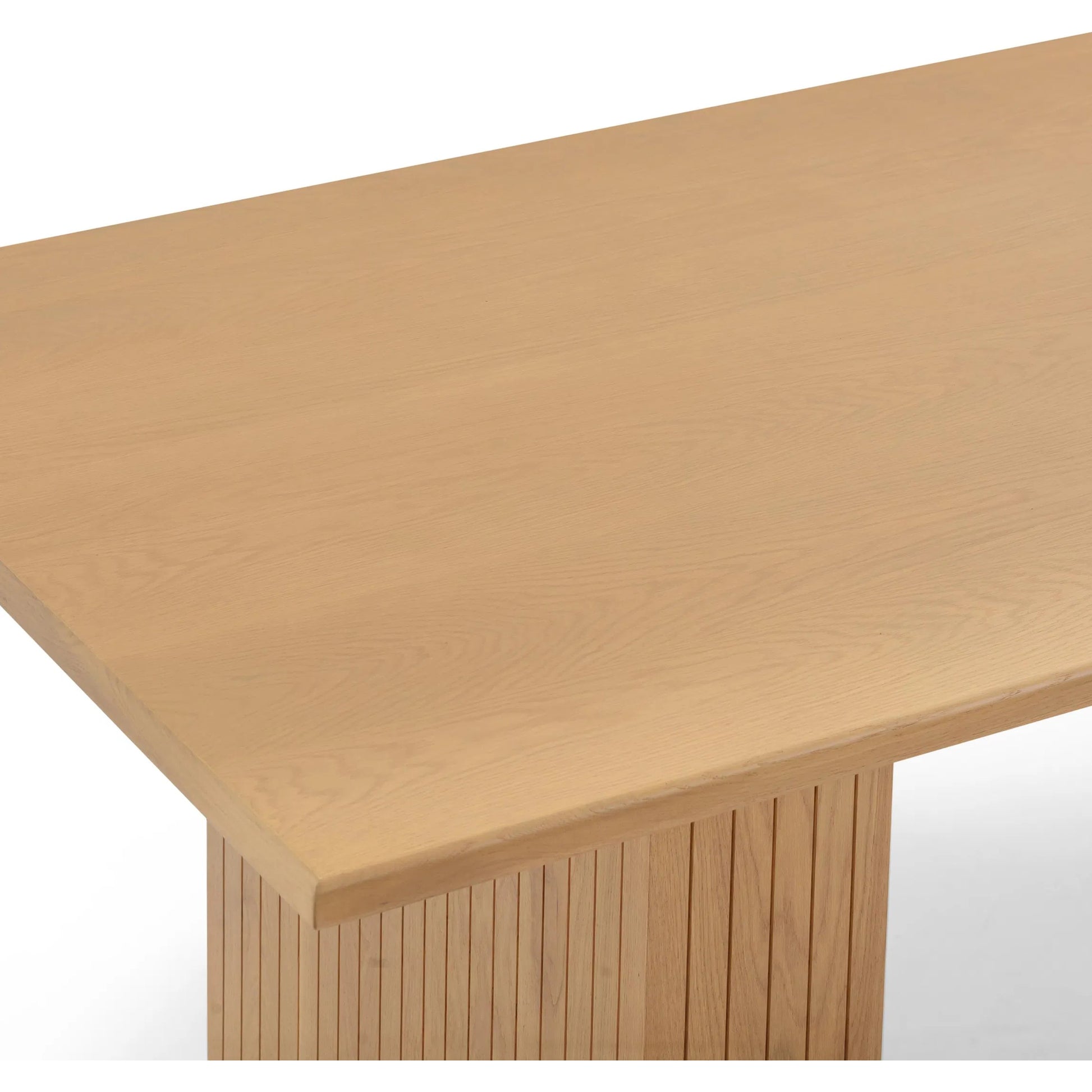 Chelsea Oak Wood 79" Rectangular Dining Table by TOV Furniture in natural. Made from iron, mdf, wood in a unique style.