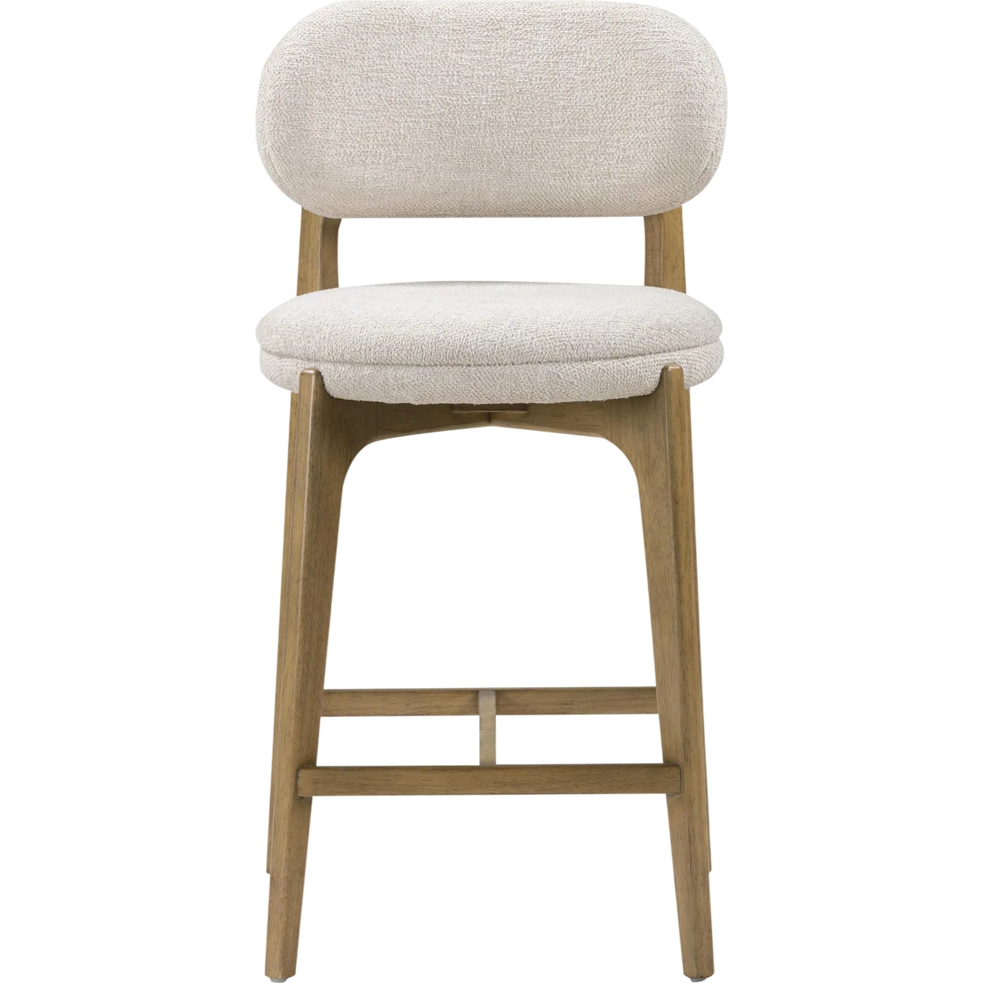 Carnation Performance Fabric Counter Stool by TOV Furniture. Made from fabric, plywood, rubberwood in a unique style.