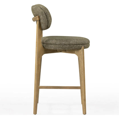 Carnation Performance Fabric Counter Stool by TOV Furniture. Made from fabric, plywood, rubberwood in a unique style.