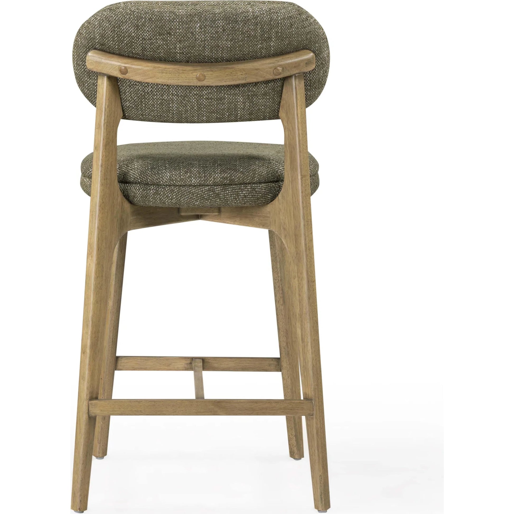 Carnation Performance Fabric Counter Stool by TOV Furniture. Made from fabric, plywood, rubberwood in a unique style.
