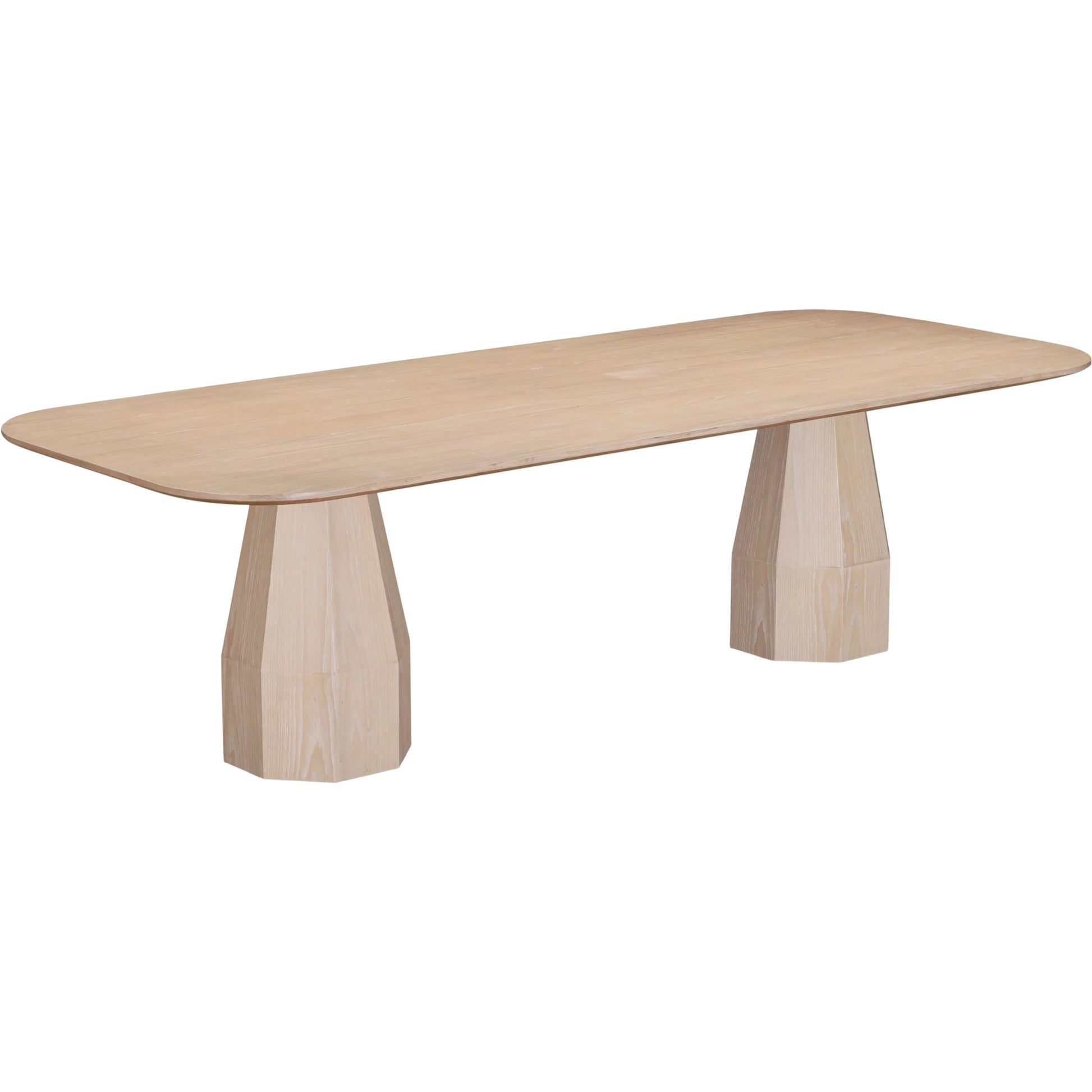 Brocha Wood Rectangular Dining Table by TOV Furniture in driftwood. Made from ash, mdf, rubberwood, veneer in a unique style.