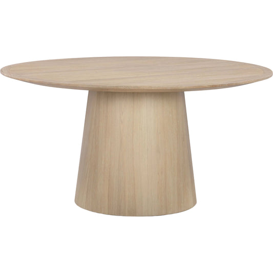 Sahara Round Dining Table by TOV Furniture. Made from mdf, oak, oak veneer in a modern style.