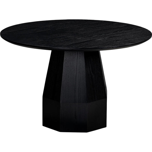 Brocha Wood Round Dining Table by TOV Furniture. Made from ash, mdf, rubberwood, veneer in a unique style.