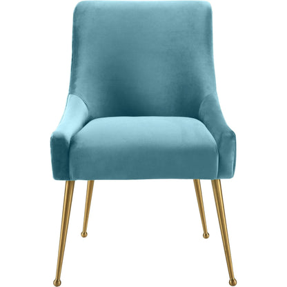 Beatrix Side Chair by TOV Furniture. Made from velvet in a modern style.