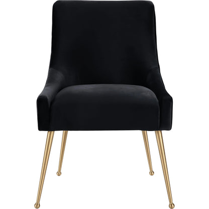 Beatrix Side Chair by TOV Furniture. Made from velvet in a modern style.