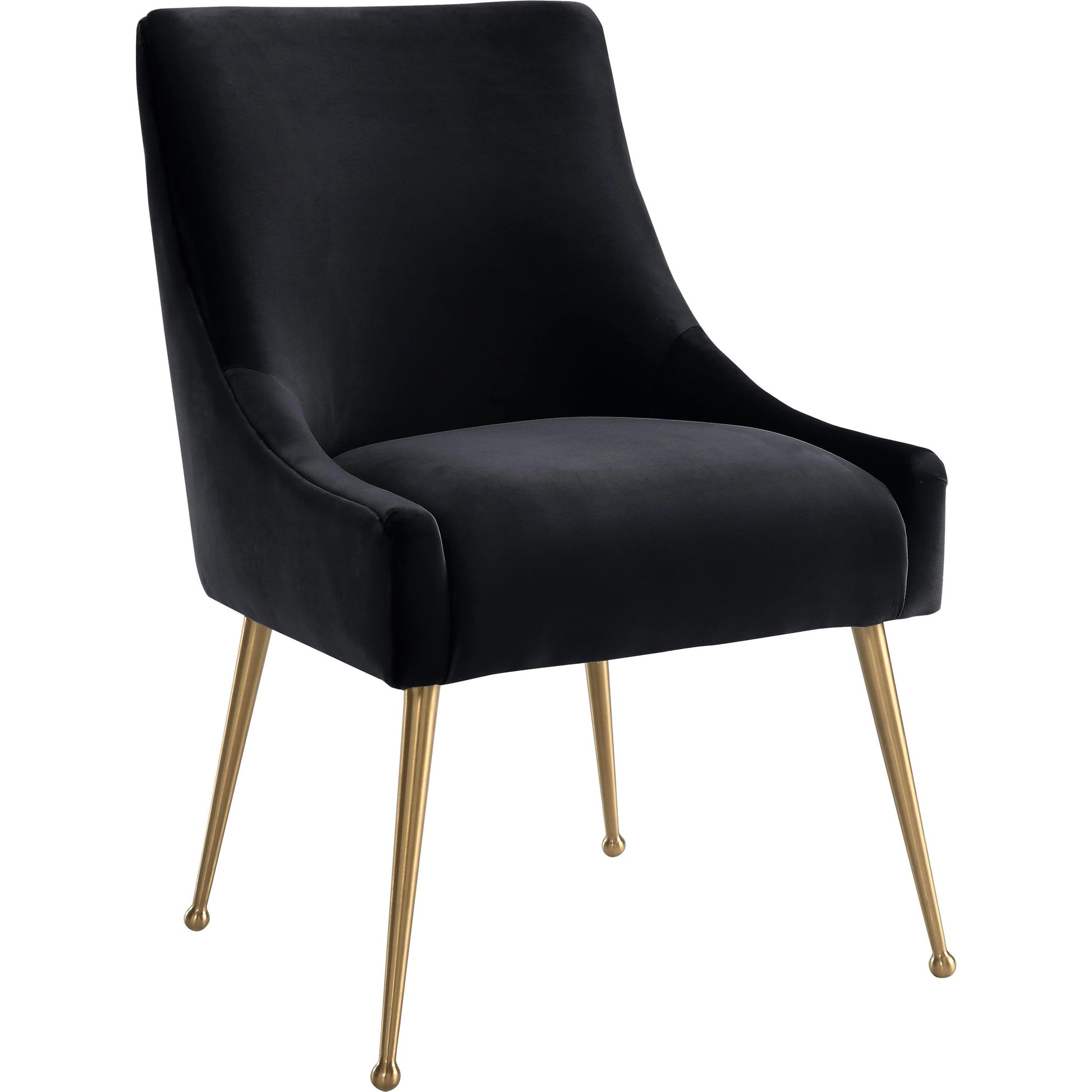 Beatrix Side Chair by TOV Furniture. Made from velvet in a modern style.