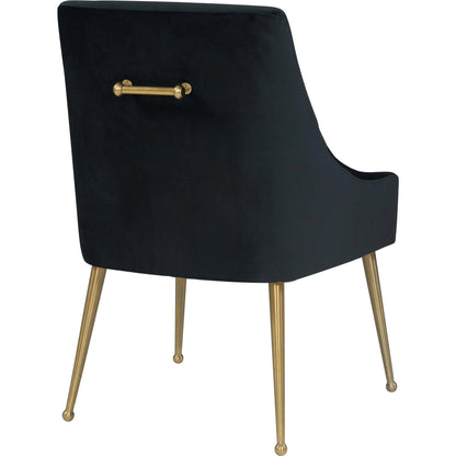 Beatrix Side Chair by TOV Furniture. Made from velvet in a modern style.
