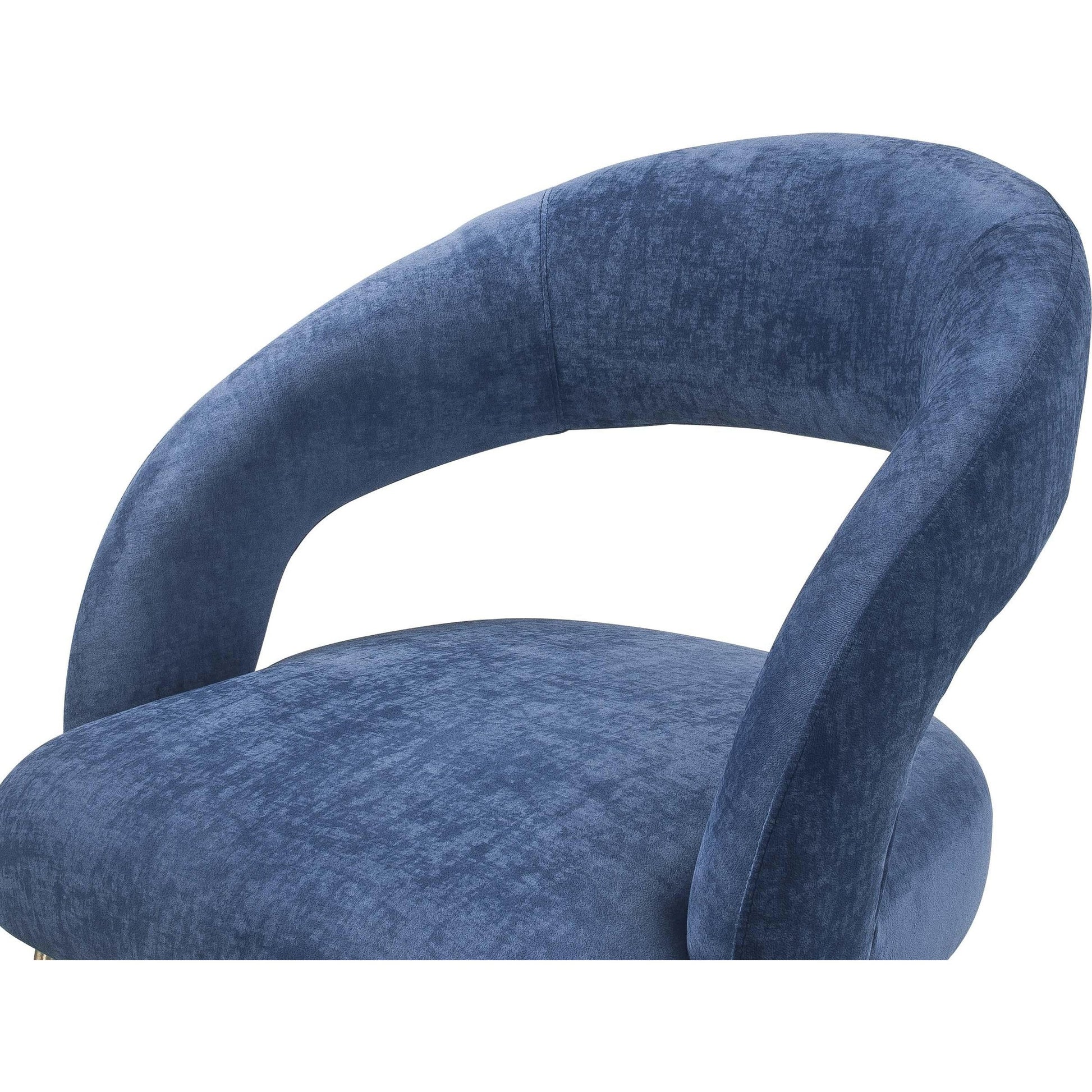 Rocco Dining Chair by TOV Furniture. Made from velvet, pine, stainless steel in a modern style.