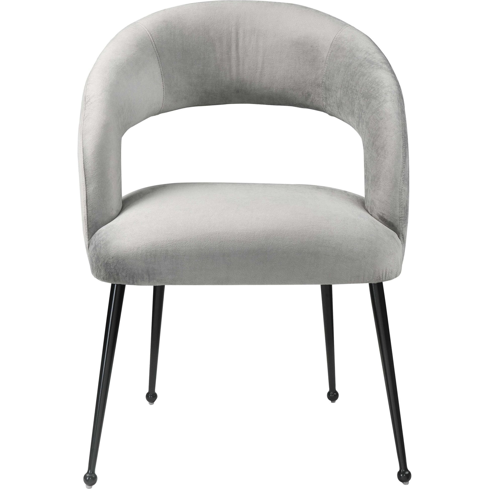 Rocco Dining Chair by TOV Furniture. Made from velvet, pine, stainless steel in a modern style.