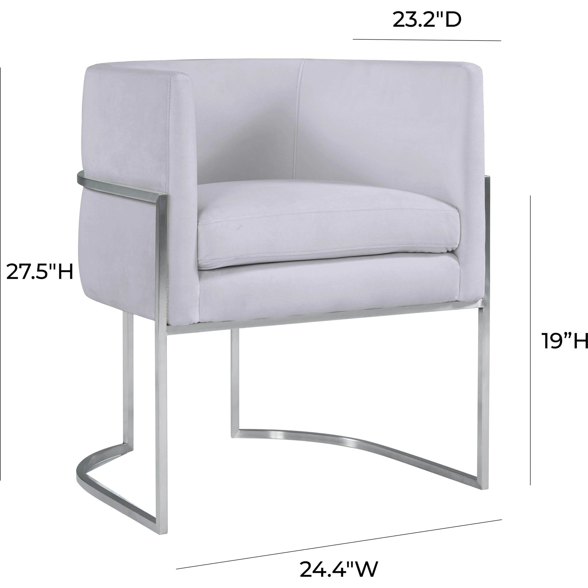 Giselle Dining Chair by TOV Furniture. Made from velvet in a modern style.