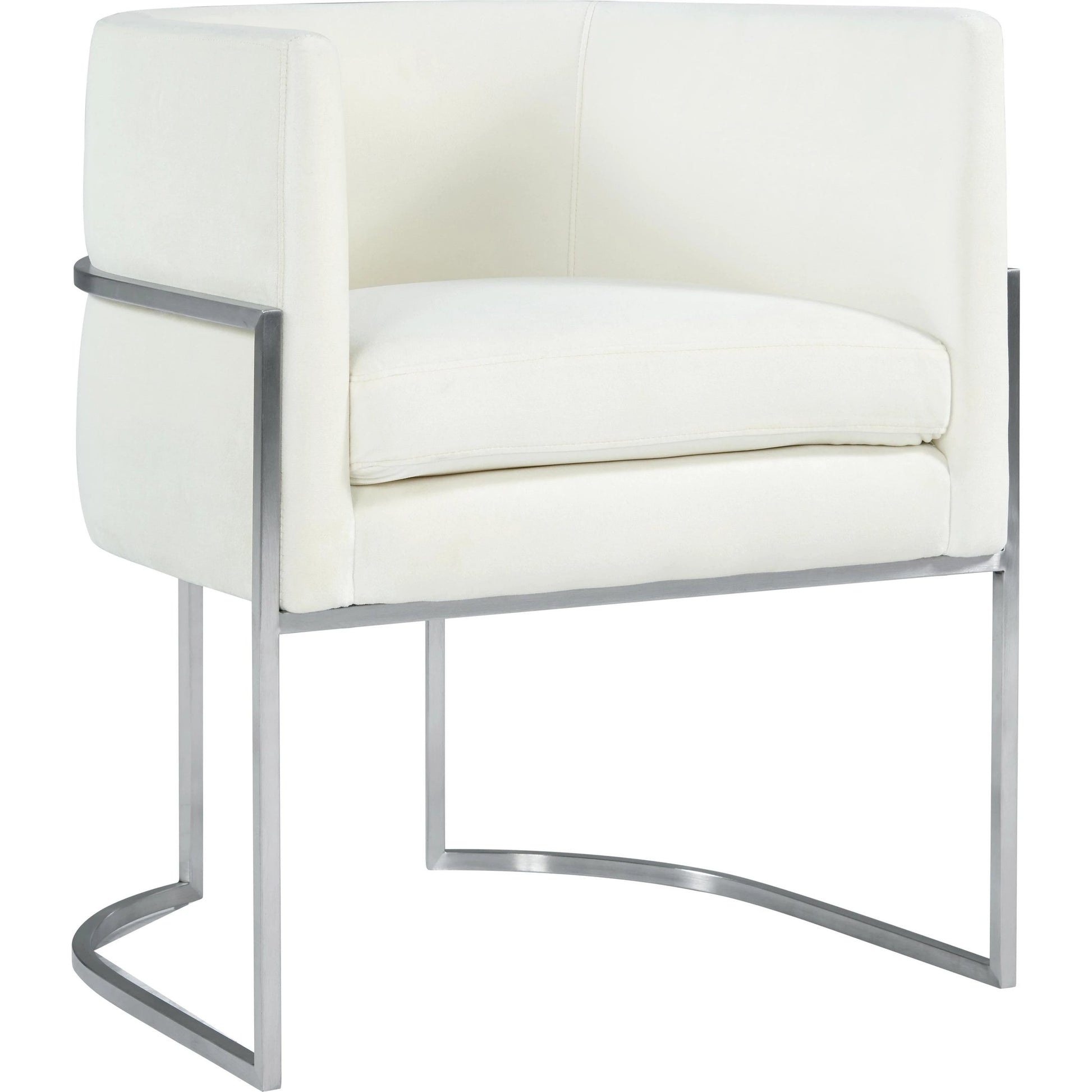 Giselle Dining Chair by TOV Furniture. Made from velvet in a modern style.