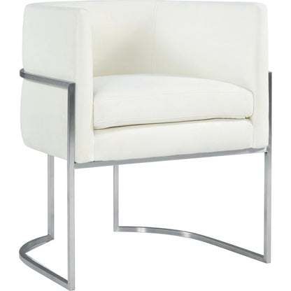 Giselle Dining Chair by TOV Furniture. Made from velvet in a modern style.