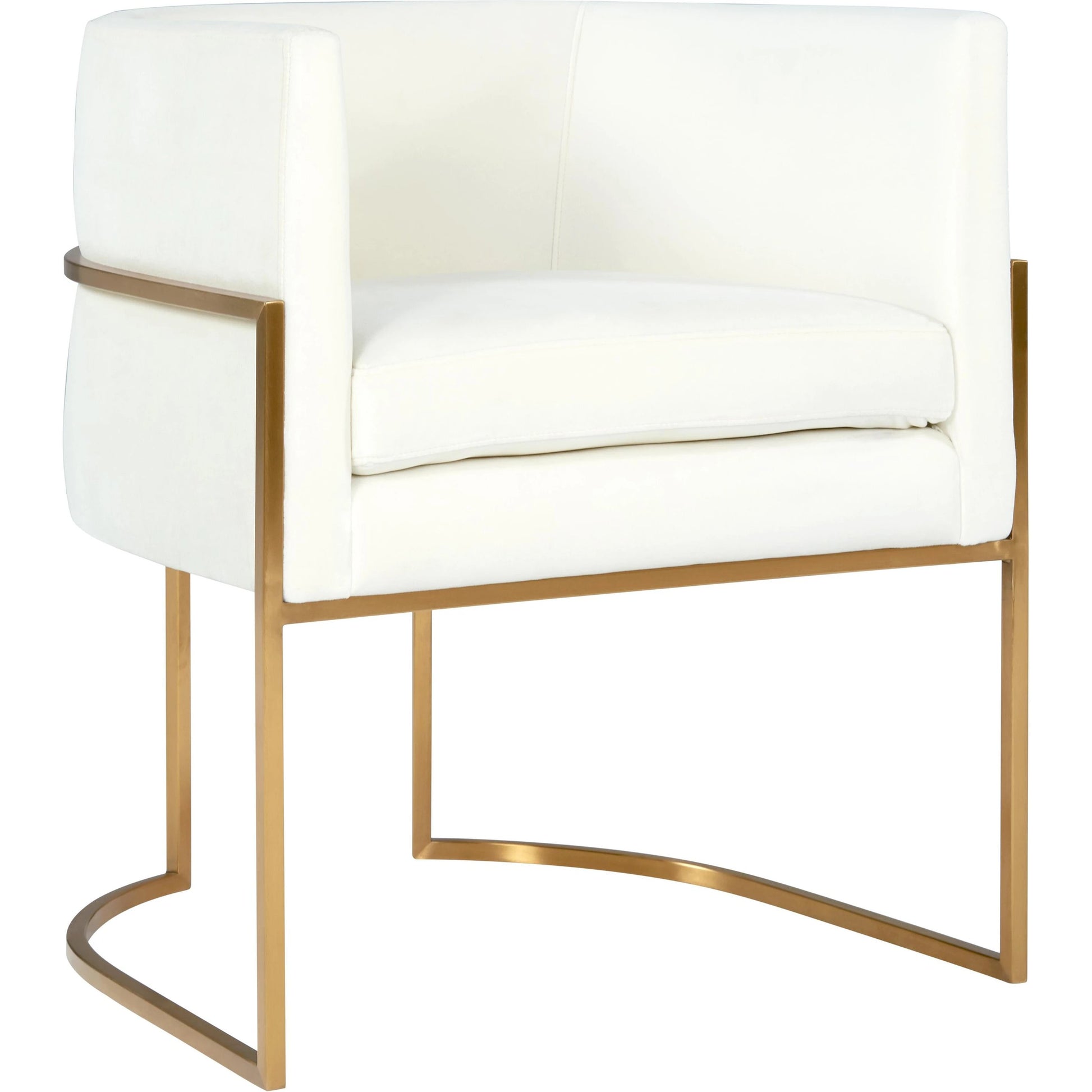Giselle Dining Chair by TOV Furniture. Made from velvet in a modern style.