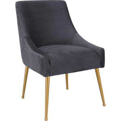 Beatrix Side Chair by TOV Furniture. Made from velvet in a modern style.