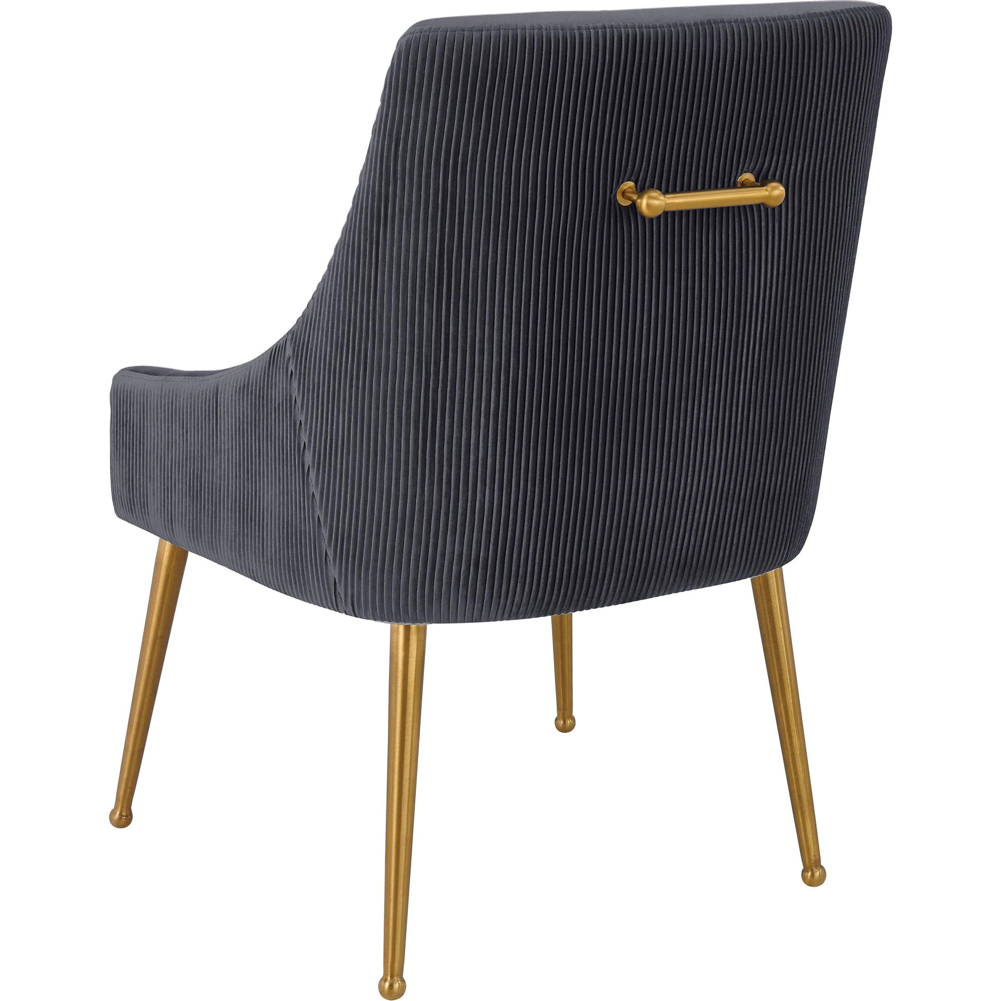 Beatrix Side Chair by TOV Furniture. Made from velvet in a modern style.