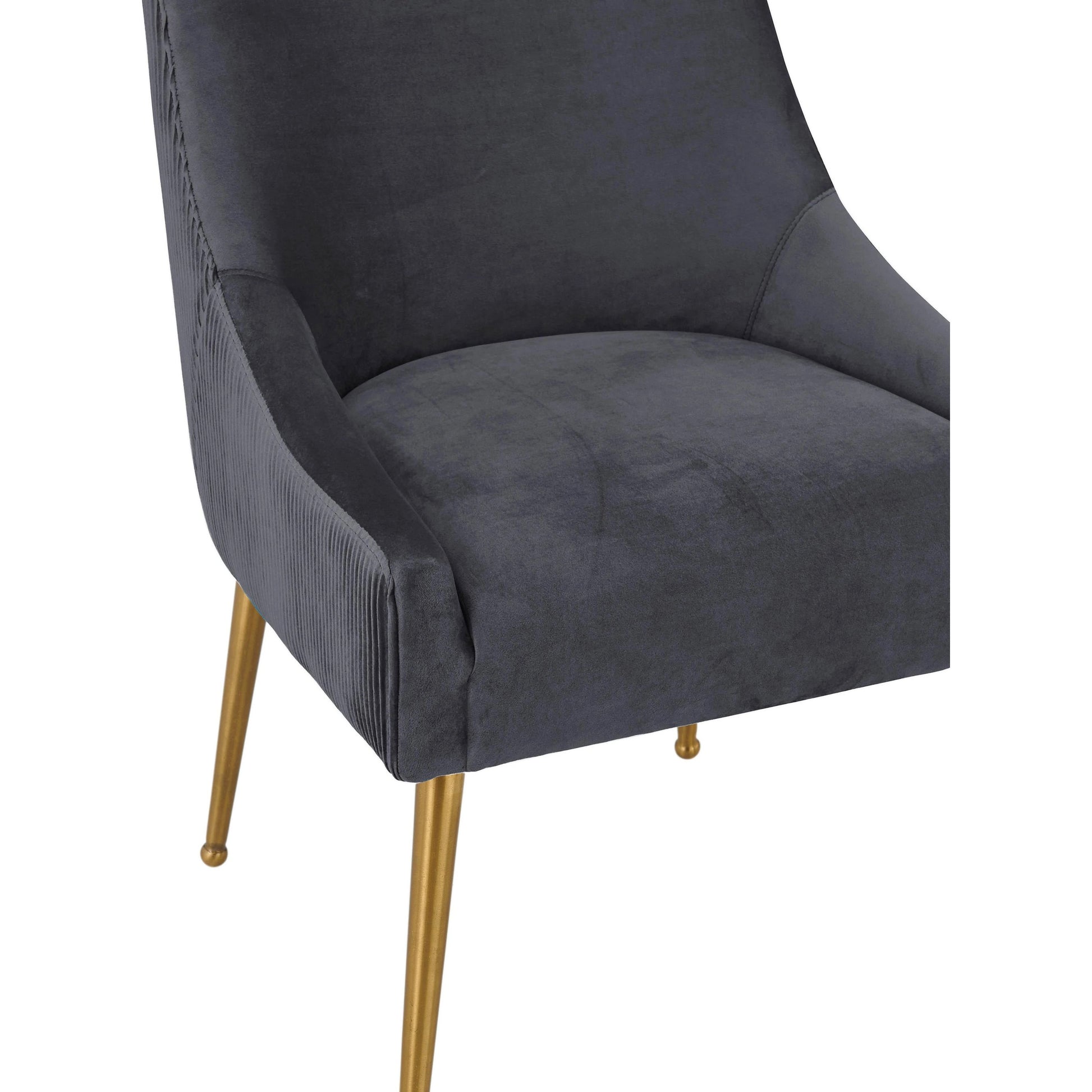 Beatrix Side Chair by TOV Furniture. Made from velvet in a modern style.