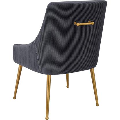 Beatrix Side Chair by TOV Furniture. Made from velvet in a modern style.