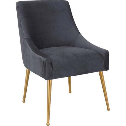 Beatrix Side Chair by TOV Furniture. Made from velvet in a modern style.