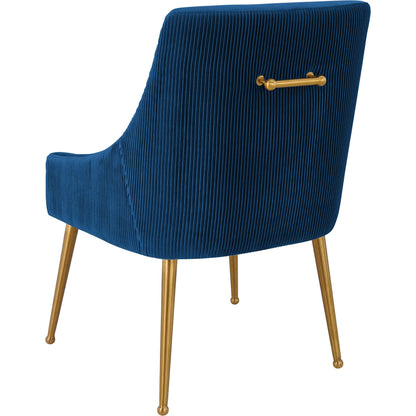 Beatrix Side Chair by TOV Furniture. Made from velvet in a modern style.