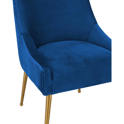 Beatrix Side Chair by TOV Furniture. Made from velvet in a modern style.