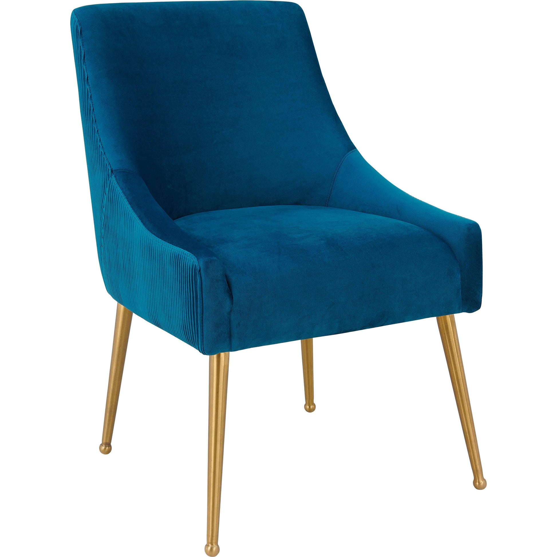 Beatrix Side Chair by TOV Furniture. Made from velvet in a modern style.