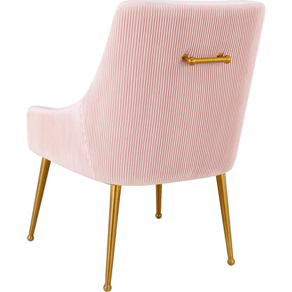 Beatrix Side Chair by TOV Furniture. Made from velvet in a modern style.