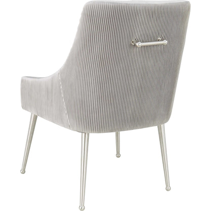 Beatrix Side Chair by TOV Furniture. Made from velvet in a modern style.