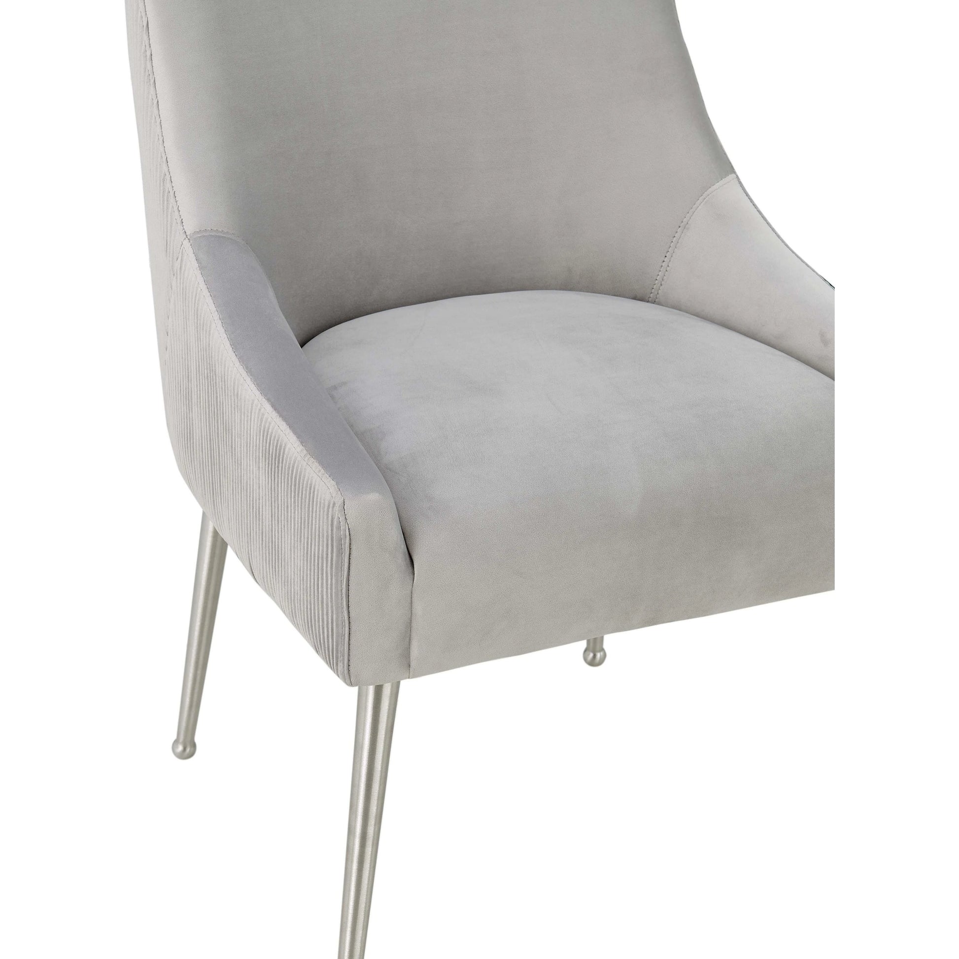 Beatrix Side Chair by TOV Furniture. Made from velvet in a modern style.