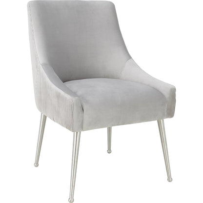 Beatrix Side Chair by TOV Furniture. Made from velvet in a modern style.