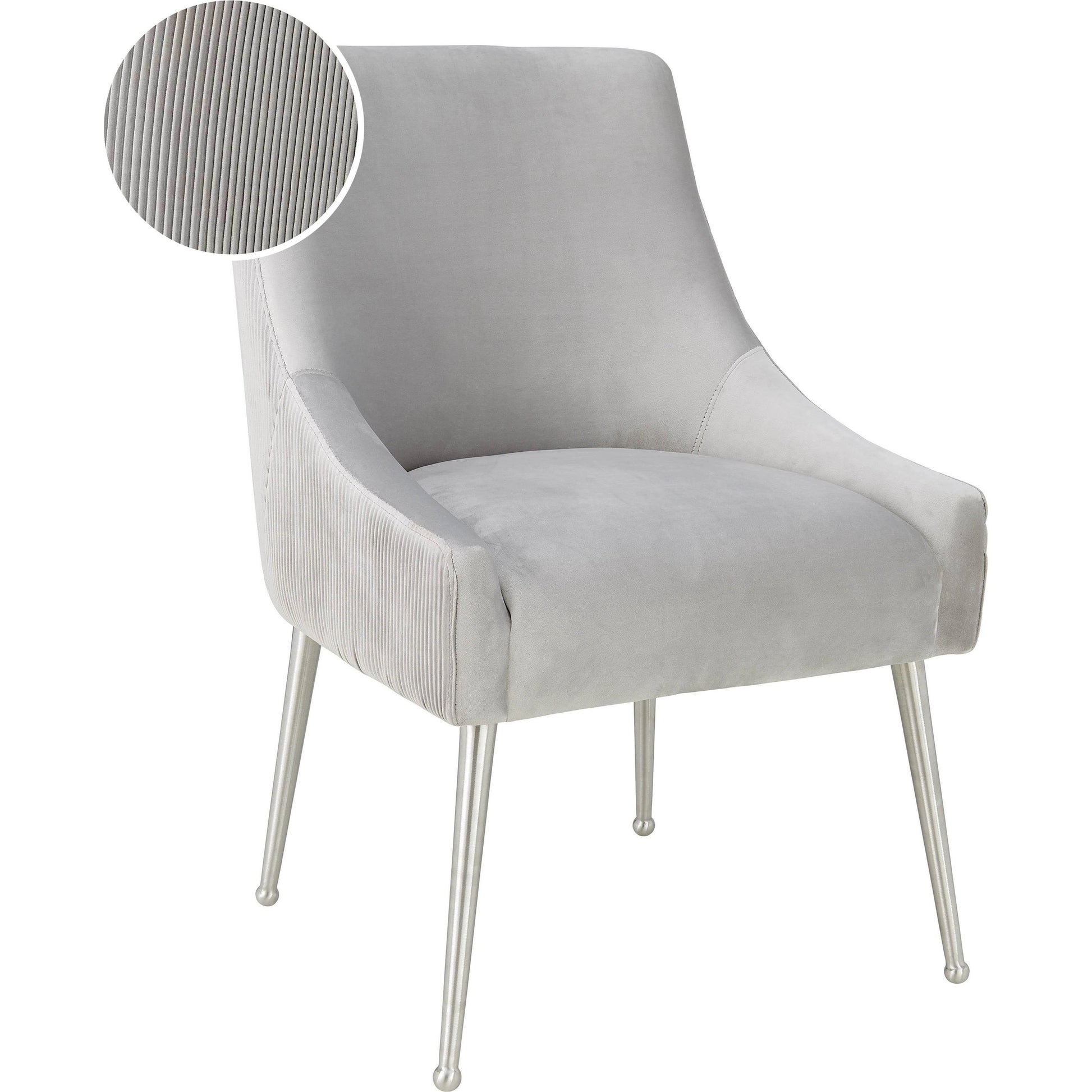 Beatrix Side Chair by TOV Furniture. Made from velvet in a modern style.