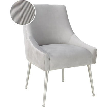 Beatrix Side Chair by TOV Furniture. Made from velvet in a modern style.