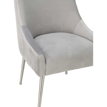Beatrix Side Chair by TOV Furniture. Made from velvet in a modern style.