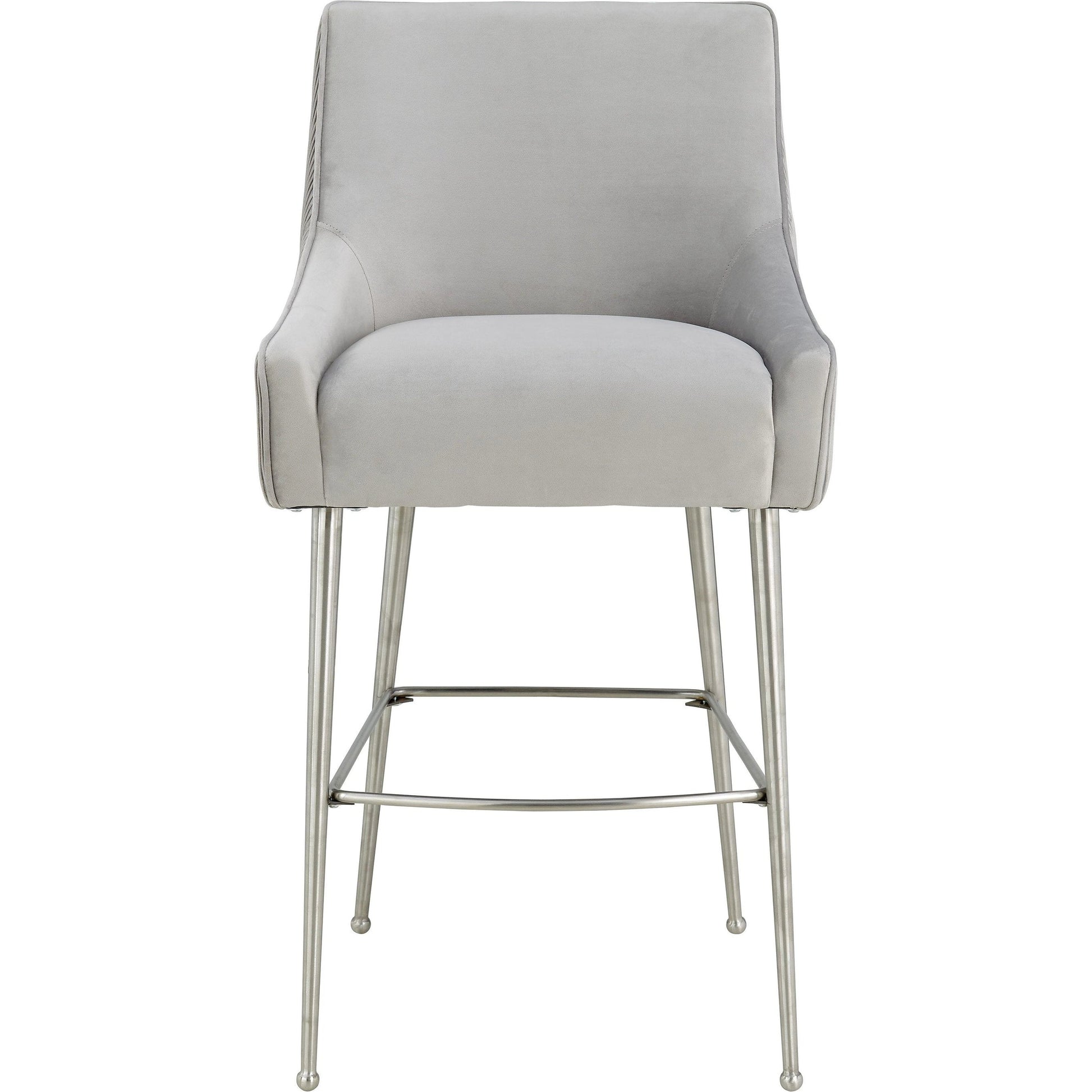 Beatrix Pleated Bar Stool by TOV Furniture. Made from unique in a modern style.