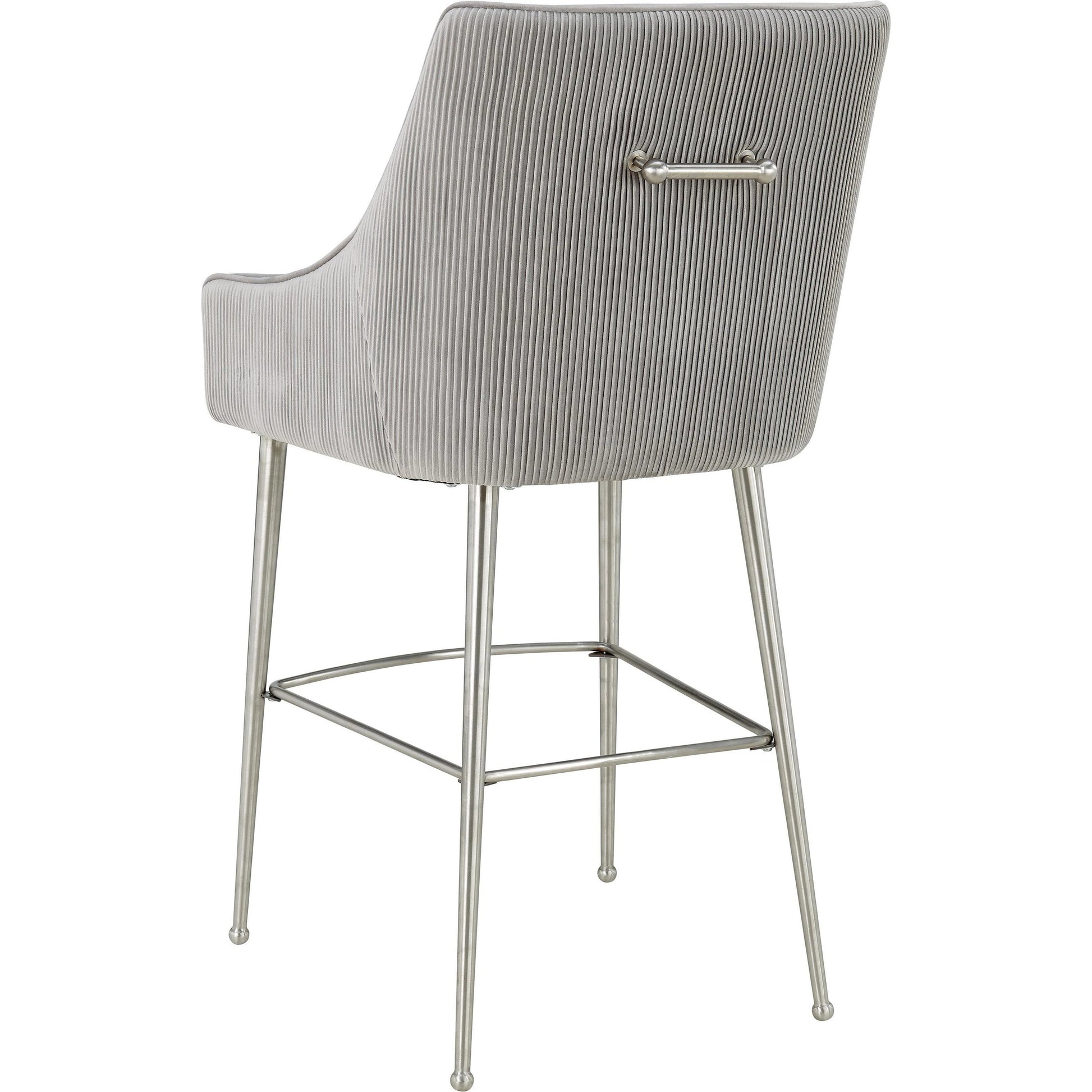 Beatrix Pleated Bar Stool by TOV Furniture. Made from unique in a modern style.