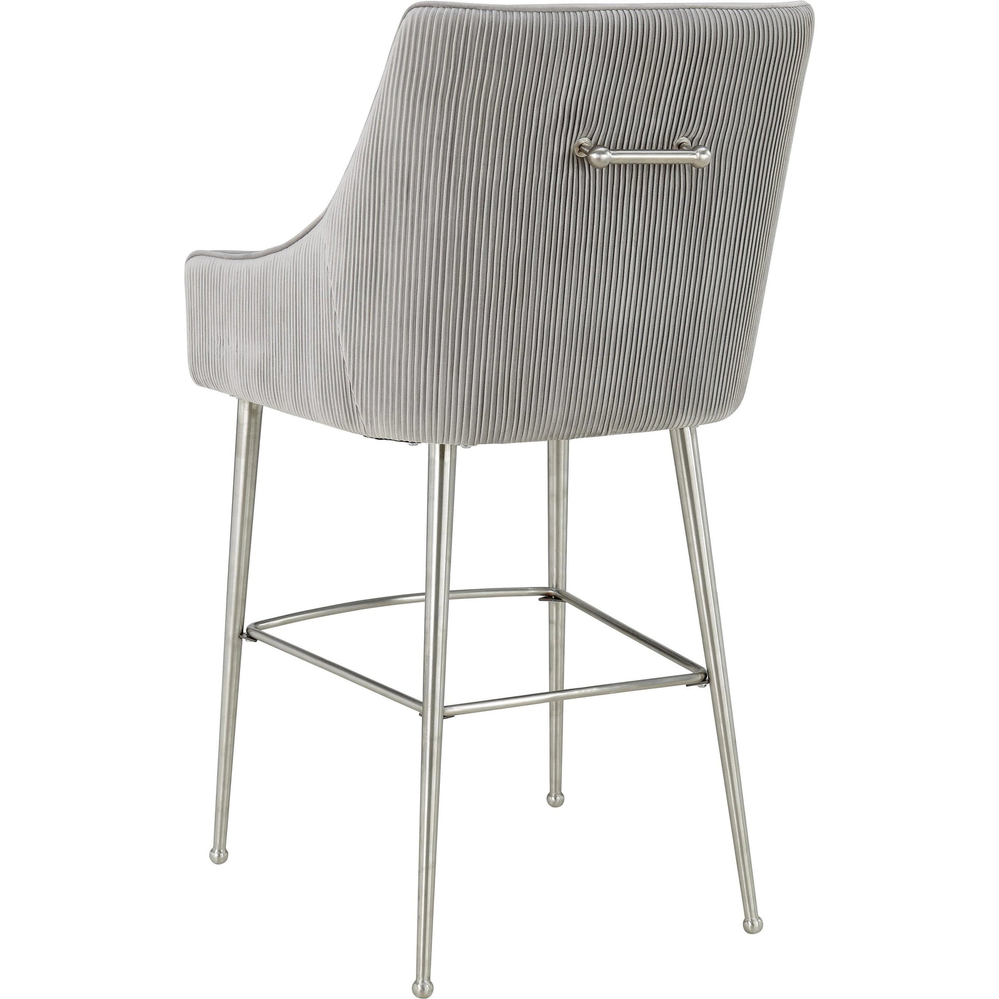 Beatrix Pleated Bar Stool by TOV Furniture. Made from unique in a modern style.