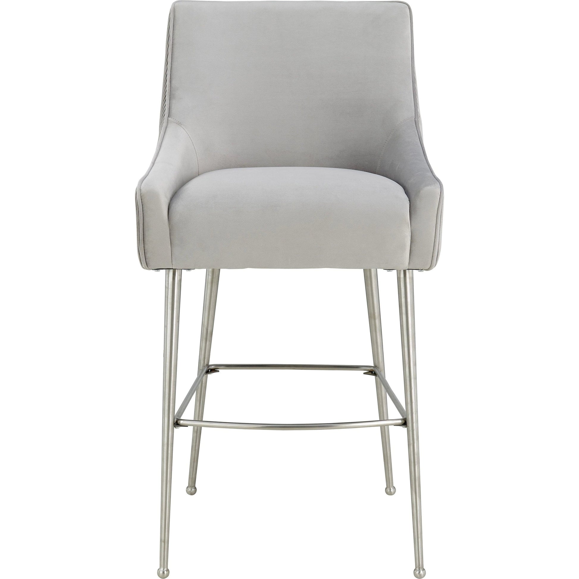 Beatrix Pleated Bar Stool by TOV Furniture. Made from unique in a modern style.