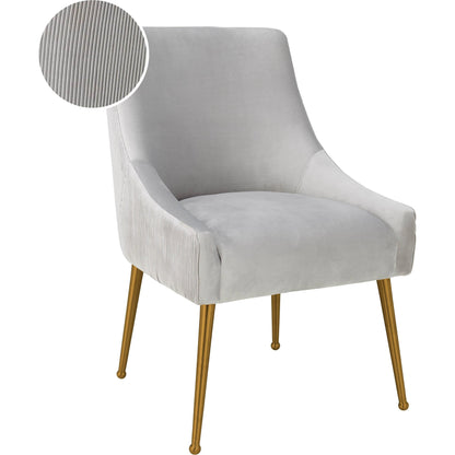 Beatrix Side Chair by TOV Furniture. Made from velvet in a modern style.
