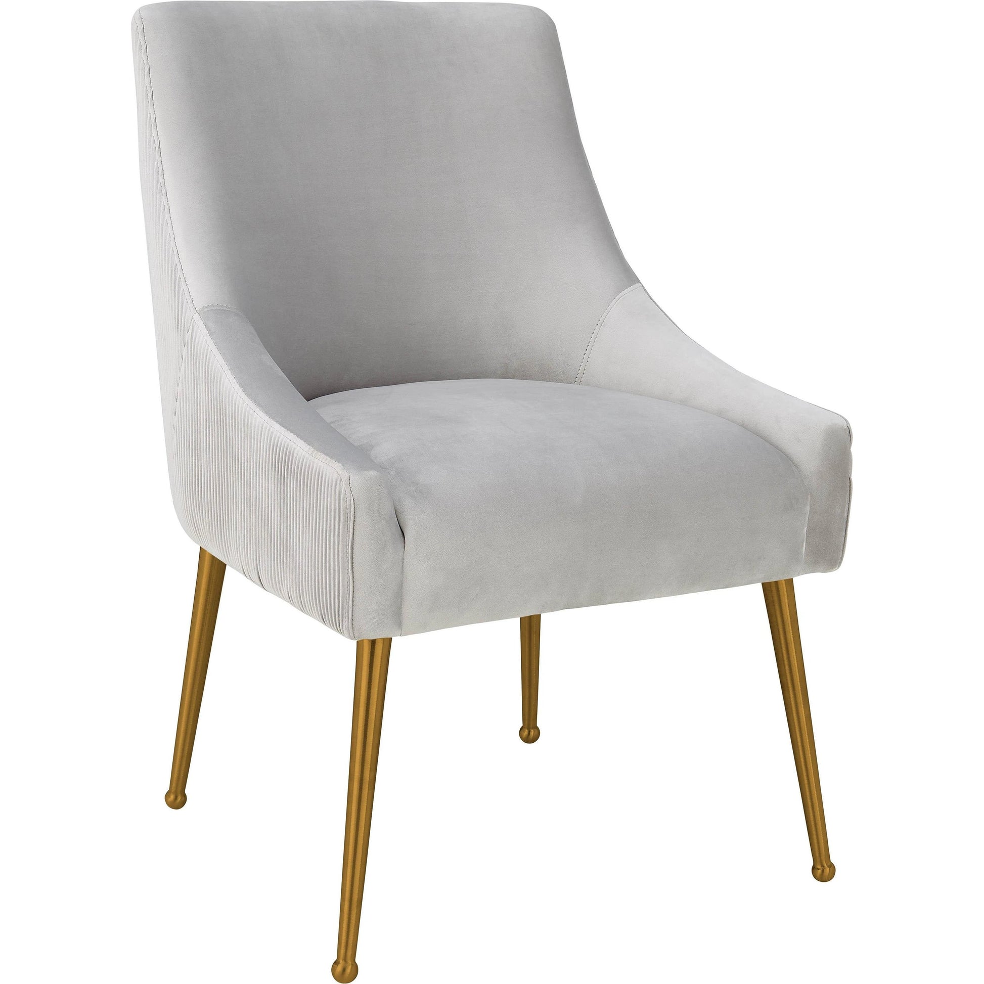 Beatrix Side Chair by TOV Furniture. Made from velvet in a modern style.